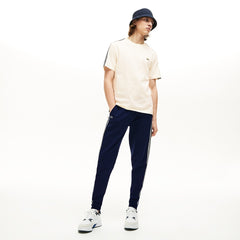 Mens Stripe Sleeved Jersey T-Shirt | Lacoste White • Fj7