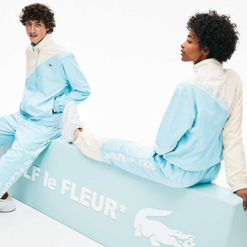 Mens/Womens Lacoste x GOLF le FLEUR Track Pants | Lacoste White / Light Blue • 65L