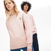 Mens Unisex LIVE Cotton Fleece Sweatshirt | Lacoste Light Pink • 2Cz