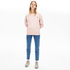 Mens Unisex LIVE Cotton Fleece Sweatshirt | Lacoste Light Pink • 2Cz