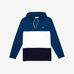Mens Color Block Long Sleeved Sweatshirt | Lacoste Navy Blue / White / Blue • Ztk