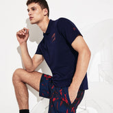 Mens SPORT Novak Djokovic Lightweight Cotton Polo | Lacoste Navy Blue / Bordeaux • 1Ye