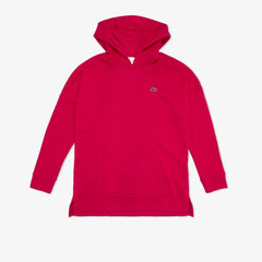 Womens Wo SPORT Fleece Sweatshirt Hoodie Dress | Lacoste Fushia Pink • Bv5