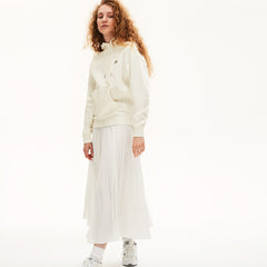 Mens/Womens Unisex LIVE Kangaroo Pocket Hooded Sweatshirt | Lacoste White • 70V