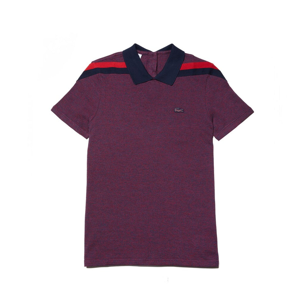 Womens Wo Motion Tricolor Caviar Piqué Polo | Lacoste Navy Blue / Red / Navy Blue • Dwu