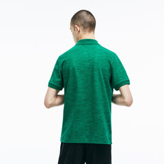 Mens Unisex LIVE Slim Fit Stretch Mini Piqué Polo | Lacoste Green • Kg1