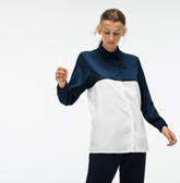 Womens Wo Regular Fit Bicolor Flowing Piqué Shirt | Lacoste Blue / White • V2Y