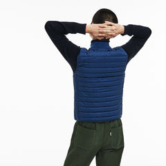 Mens Short Contrast Lining Quilted Vest | Lacoste Inkwell • Cc3