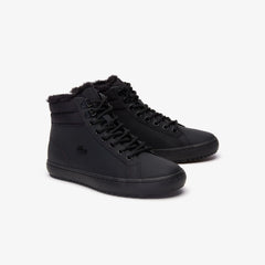 Womens Wo Straightset Thermo Leather Boots | Lacoste Blk/Blk • 02H