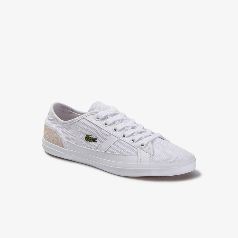 Womens Wo Sideline Textile Sneakers | Lacoste Wht/Off Wht • 65T