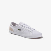 Womens Wo Sideline Textile Sneakers | Lacoste Wht/Off Wht • 65T