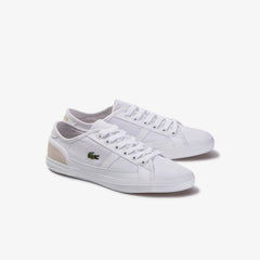 Womens Wo Sideline Textile Sneakers | Lacoste Wht/Off Wht • 65T