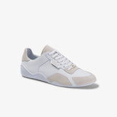 Mens Hapona Leather and Suede Sneakers | Lacoste White/White • 21G