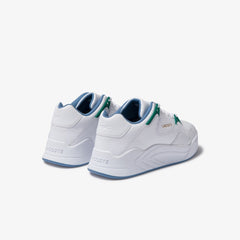 Mens Court Slam Tumbled Leather Sneakers | Lacoste Wht/Green • 082