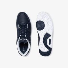 Mens Thrill Perforated Leather Sneakers | Lacoste Nvy/Wht • 092