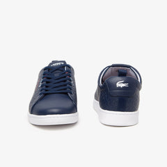 Mens Carnaby Evo Tricolore Leather Sneakers | Lacoste Navy/White/Red • 7A2