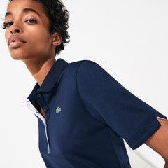 Womens Wo SPORT Ultra Dry Performance Polo | Lacoste Navy Blue / White • 525