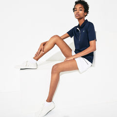 Womens Wo SPORT Ultra Dry Performance Polo | Lacoste Navy Blue / White • 525