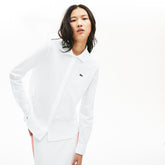 Womens Wo Soft Cotton Oxford Style Polo Shirt | Lacoste White • 001