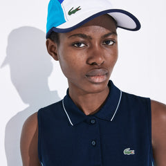 Womens Wo SPORT Breathable Piqué Tennis Polo | Lacoste Navy Blue / Blue / Turquoise / White • Pe8