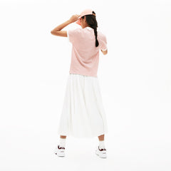 Womens Wo Striped Polo | Lacoste Red / White • 4Vb