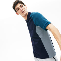 Mens Colorblock Piqué Polo Shirt | Lacoste Navy Blue / Grey / Navy Blue • Ssf