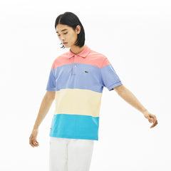 Mens Fresh And Light Cotton Piqué Classic Fit Polo Shirt | Lacoste Turquoise / Yellow / Purple / Pink • Xh9