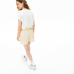 Womens Wo Light Cotton Poplin Shorts | Lacoste Yellow • Yzj