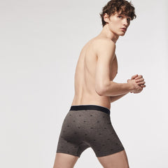 Mens Pack of 3 Long Boxer Briefs | Lacoste Black / Grey Chine • Vdp