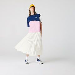 Womens Wo Branded Elasticised Pleated Skirt | Lacoste White • 70V