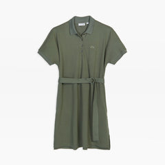Womens Wo Kimono-Sleeved Wide Polo Dress | Lacoste Khaki Green • Xzd
