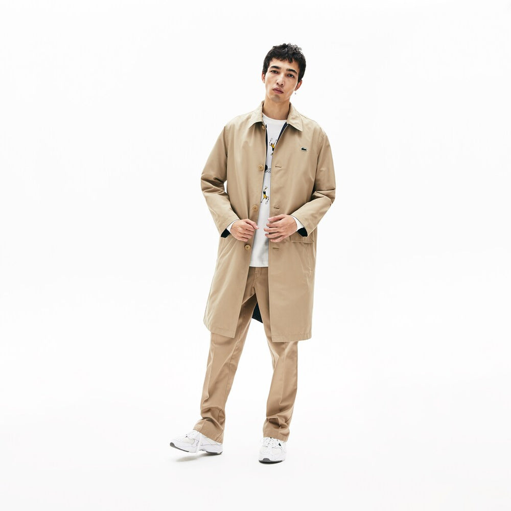 Mens/Womens Unisex LIVE Reversible Peacoat | Lacoste Beige / Navy Blue / Green • Wa2