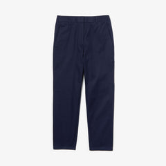Womens Wo Relaxed Fit Cotton Chinos | Lacoste Navy Blue • 166