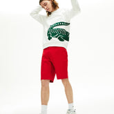 Mens Slim Fit Stretch Gabardine Shorts | Lacoste Red • 240