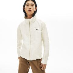 Mens Lightweight Water-Resistant Zip Windbreaker | Lacoste White • 70V