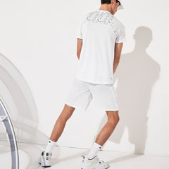 Mens SPORT x Novak Djokovic Breathable Ultra-Light T-Shirt | Lacoste White / Navy Blue • 522