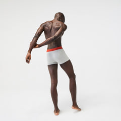 Mens Roland Garros Boxer Briefs | Lacoste Grey Chine • Cca