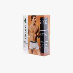 Mens Pack Of 3 Casual Black Boxer Briefs | Lacoste Black • 031