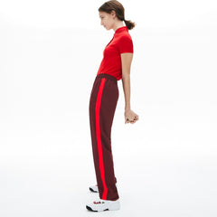 Womens Wo Side-Stripe Track Pants | Lacoste Bordeaux / Red • Tbl