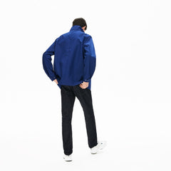 Mens Lightweight Detachable-Hood Jacket | Lacoste Navy Blue • F9F