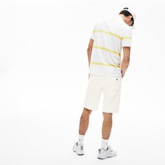 Mens Regular Fit Five-Pocket Denim Shorts | Lacoste White • 70V