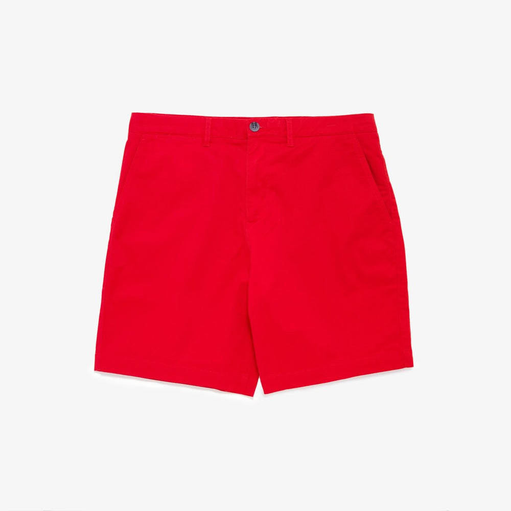 Mens Regular Fit Cotton Gabardine Bermuda Shorts | Lacoste Red • 240