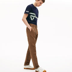 Mens Heritage Ribbon Regular Fit Cotton T-shirt | Lacoste Navy Blue • 166