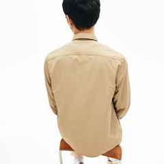 Mens LIVE Lightweight Cargo Shirt | Lacoste Beige • 02S