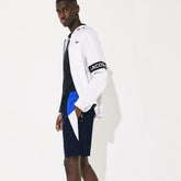 Mens SPORT Lightweight Colorblock Tennis Shorts | Lacoste Navy Blue / Blue / White • Yav