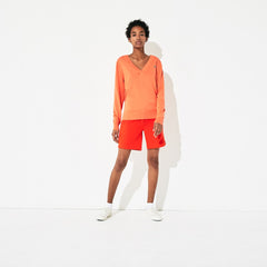 Womens Wo SPORT V-neck Sweater | Lacoste Orange • Z6B