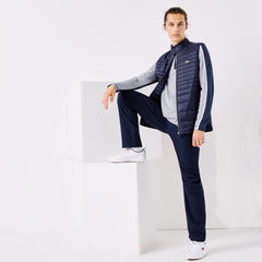 Mens SPORT Lightweight Water-Resistant Quilted Vest | Lacoste Navy Blue • 5Fs