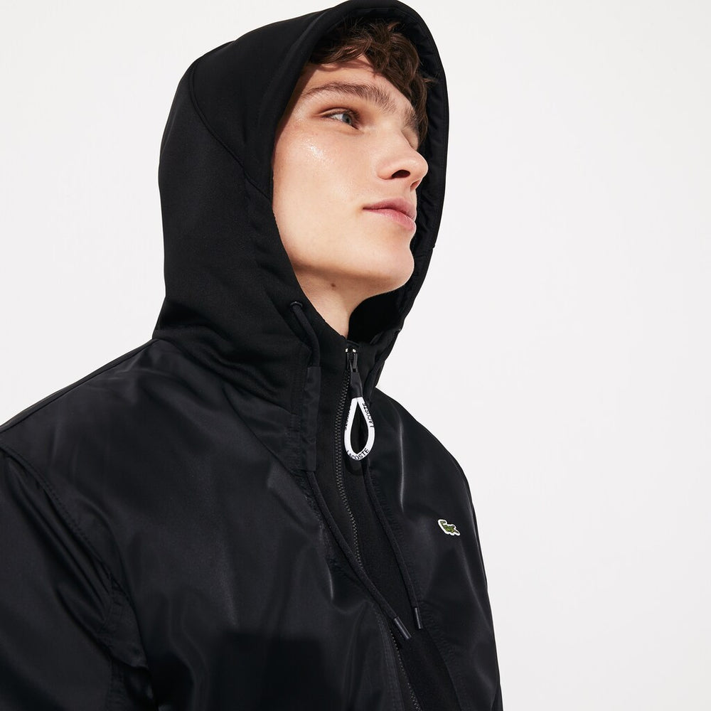 Mens SPORT Water-Resistant Zip Jacket | Lacoste Black • 031