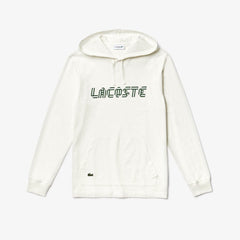 Mens Heritage Ribbon Regular Fit Hooded T-shirt | Lacoste White • 70V