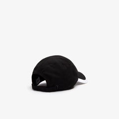 Mens SPORT Contrast Border Lightweight Cap | Lacoste Black / White • 258